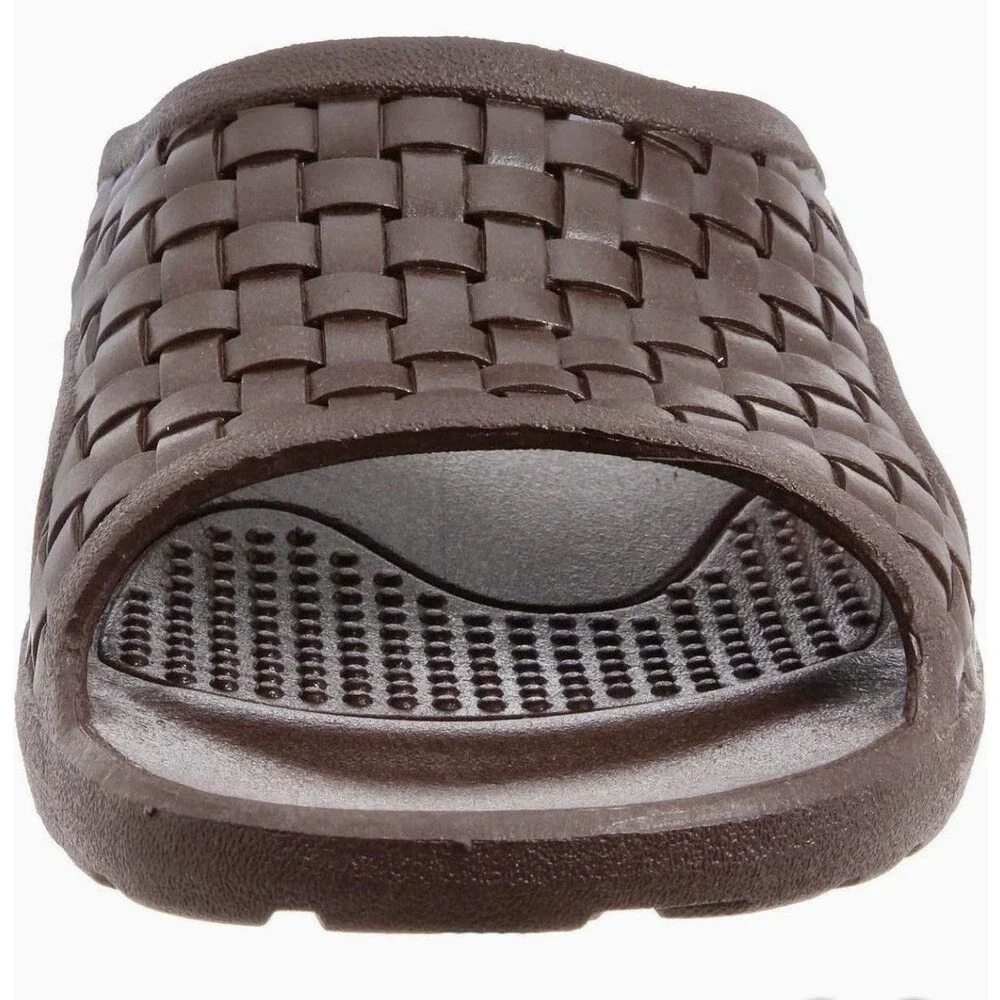 OKABASHI Men's Torino Brown Sandals Slides - Sz Large (8 - 8.5) - New With Tags